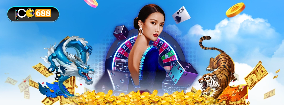 แบนเนอร์ “กรอบการเล่นที่ทำให้สูตรสำเร็จ” — เสือ–มังกร PG688 กับดีลเลอร์ ชิป และวงล้อ