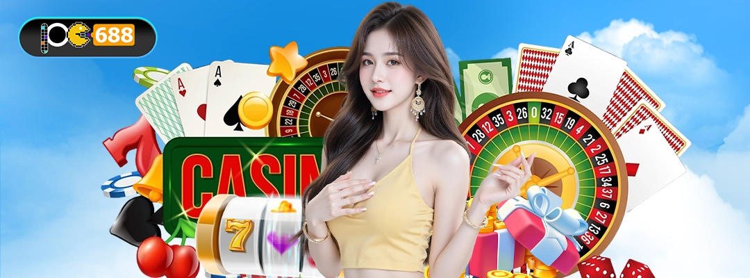 แบนเนอร์ “แนะนำเพื่อนรับ 108” PG688 – อธิบายโปรชวนเพื่อน สิทธิ์โบนัสขั้นบันไดและคอมมิชชัน ~1.3% ภาพผู้หญิงหน้าคาสิโน ไพ่ รูเล็ต ของขวัญ